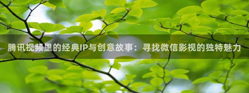黑蚂蚁影视院：腾讯视频里的经典IP与创意故事：寻找微信影视的独特魅力